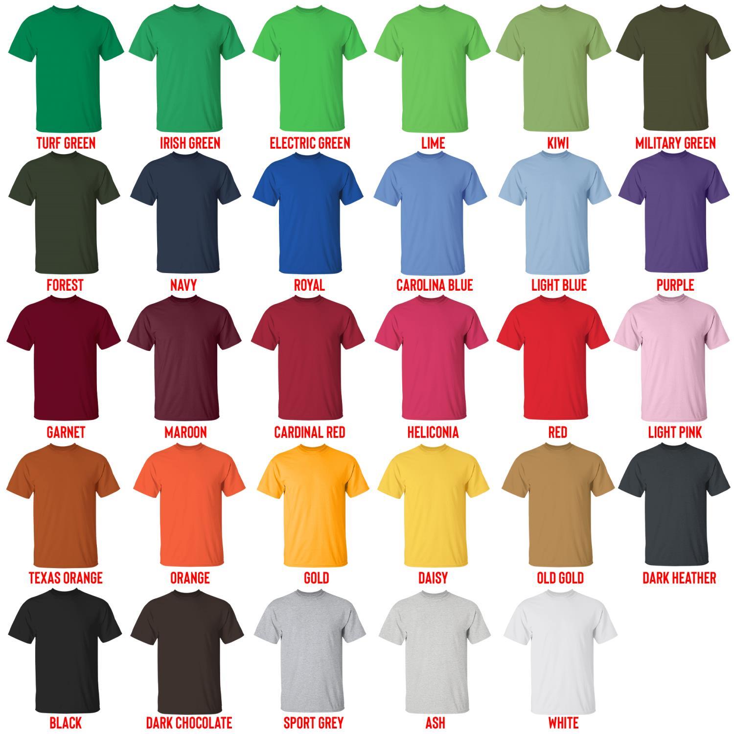 t shirt color chart - Kerbal Space Program Store