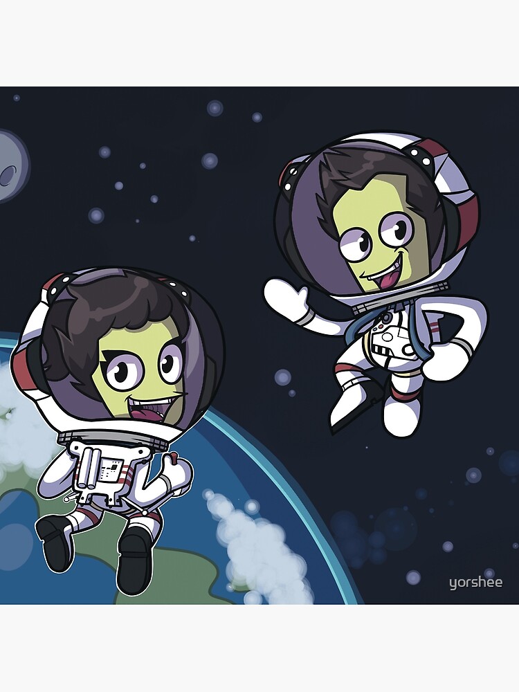 Kerbal Space Program Spacewalk So Cute Throw Pillow - Image 2