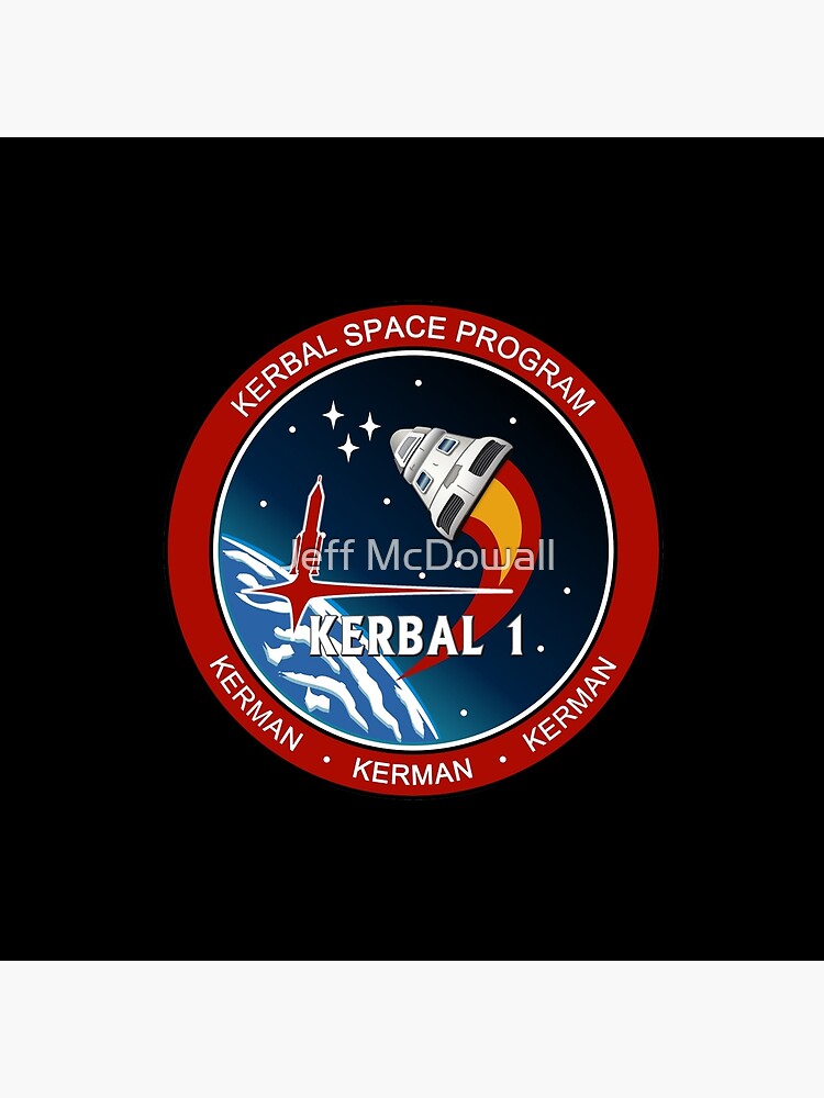 Kerbal Space Program Kerbal 1 Mission Patch Throw Pillow - Image 2