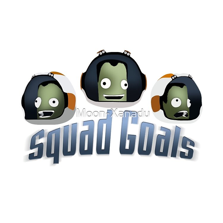Squad Goals Bill Jeb Bob Kerbal Space Program Tote Bag - Image 2