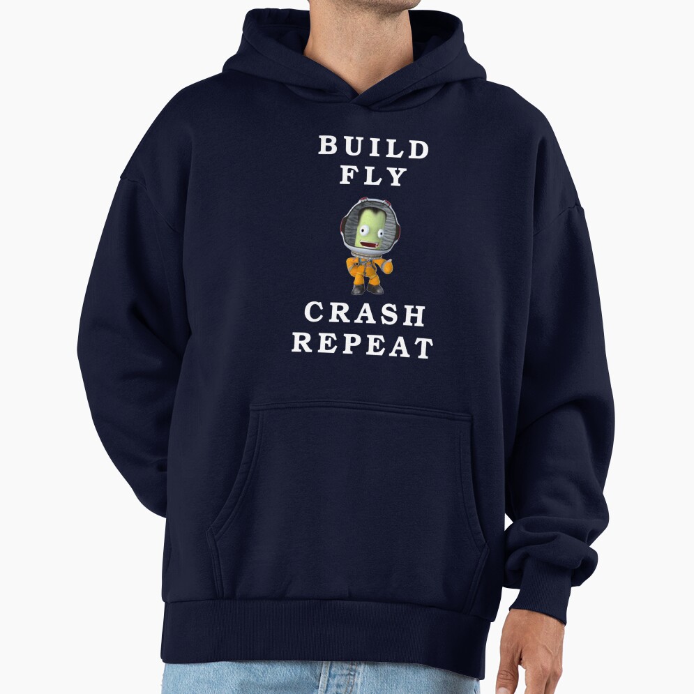 Build Fly Crash Repeat Kerbal Space Program Hoodie - Image 5