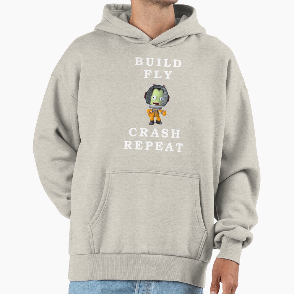 Build Fly Crash Repeat Kerbal Space Program Hoodie - Image 3