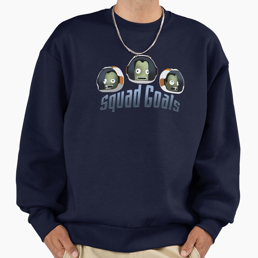 Squad Goals Bill Jeb Bob Kerbal Space Program Sweatshirt - Image 5