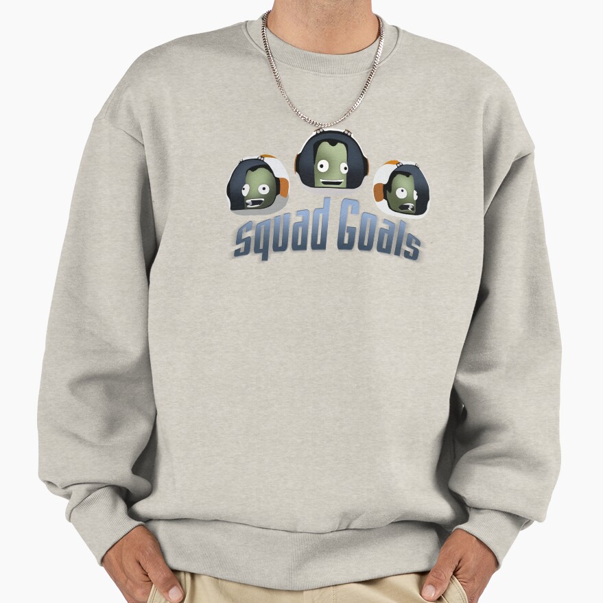 Squad Goals Bill Jeb Bob Kerbal Space Program Sweatshirt - Image 3