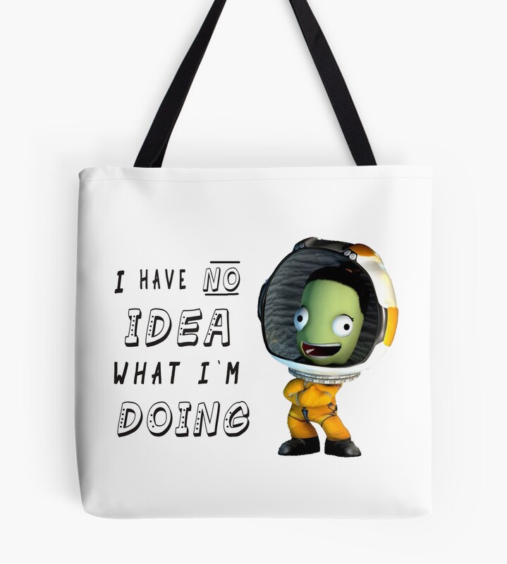 Video Game Kerbal Spacecraft Program So Cute Tote Bag