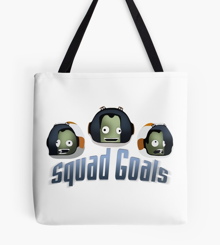 Squad Goals Bill Jeb Bob Kerbal Space Program Tote Bag