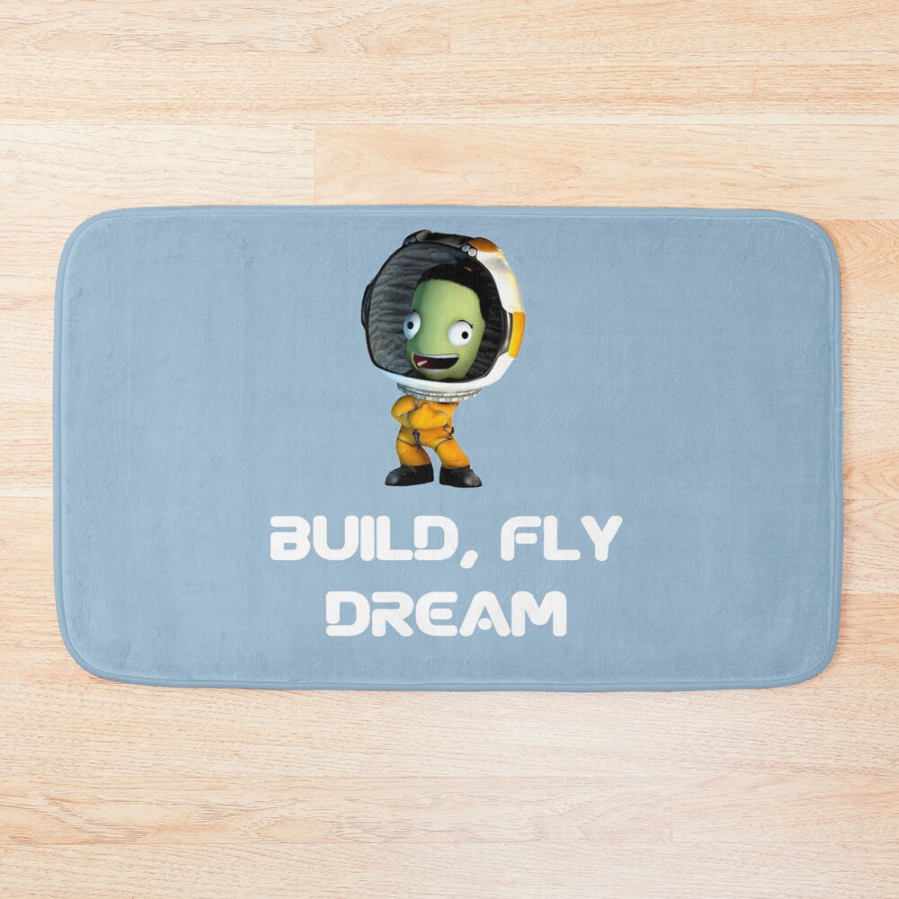 Build Fly Dream Crash Kerbal Space Program Bath Mat