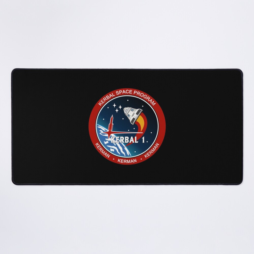 Kerbal Space Program Mission Patch Mouse Pad