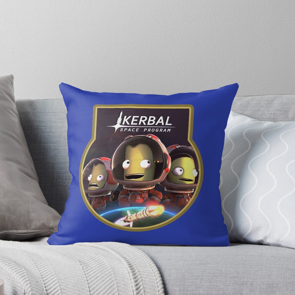 Kerbal Space Program Classic Design Throw Pillow