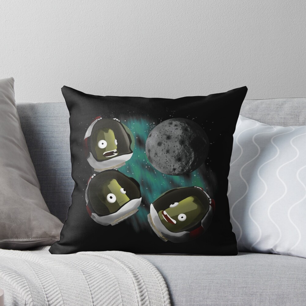 Kerbal Space Program Under The Mun Throw Pillow